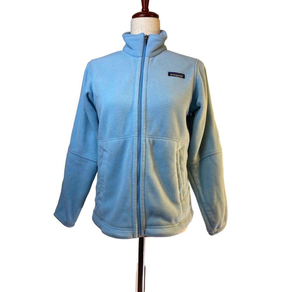 Patagonia fleece synchilla light blue‎ jacket